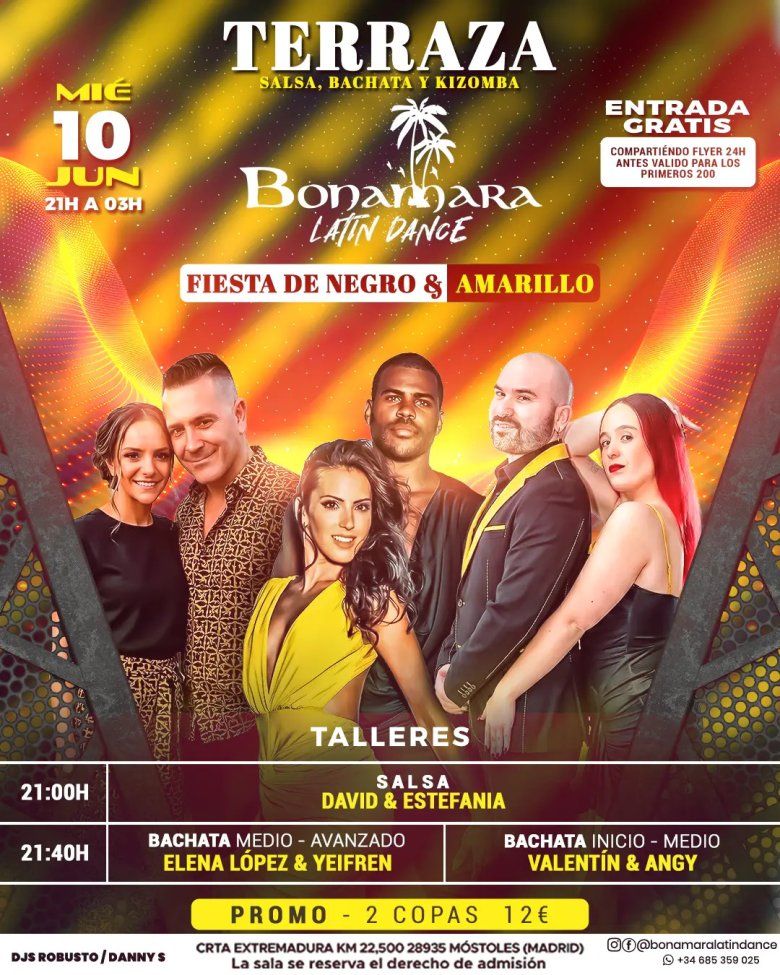 Miércoles 10 Junio- Latin Dance
